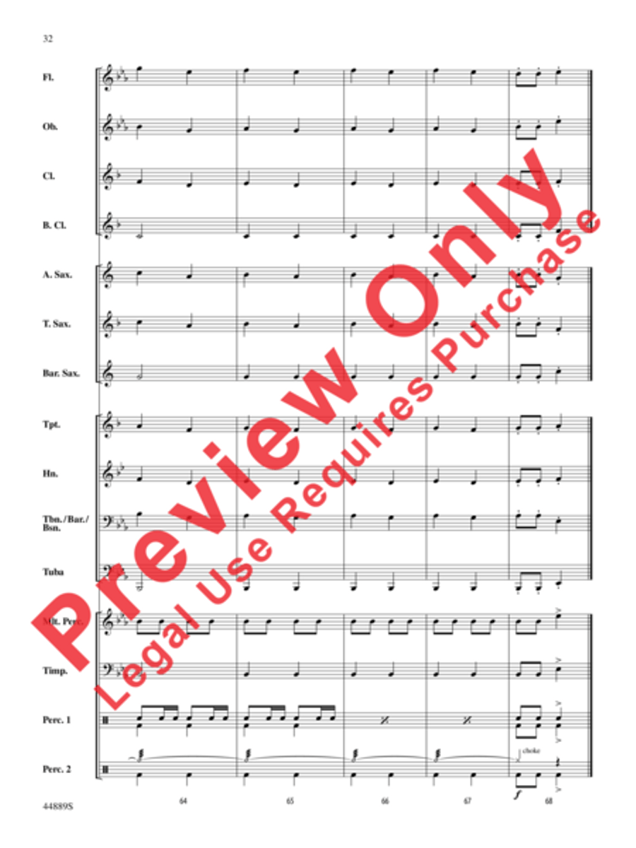 Three Miniature Nutcrackers Concert Band scores gallery preview page 32