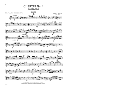 Three Quartets, Opus 41 For Flute, Violin, Viola & Cello