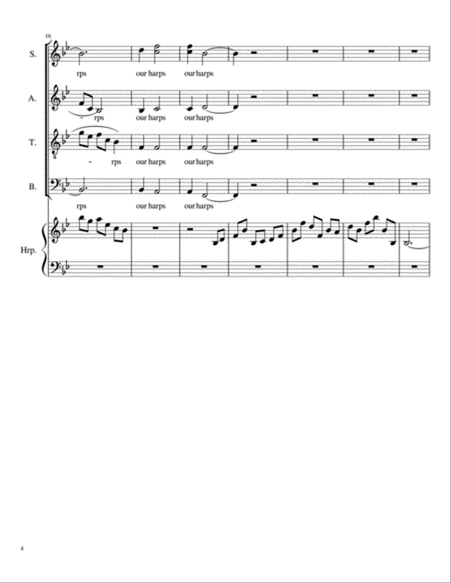 We Hung Our Harps We Hung Our Harps 4-Part scores gallery preview page 4