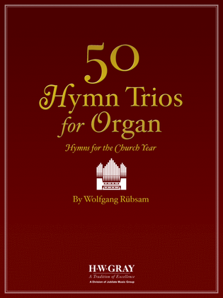 Book cover for 50 Hymn Trios for Organ