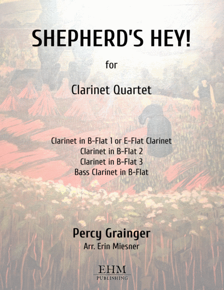 Shepherd's Hey for Clarinet Quartet