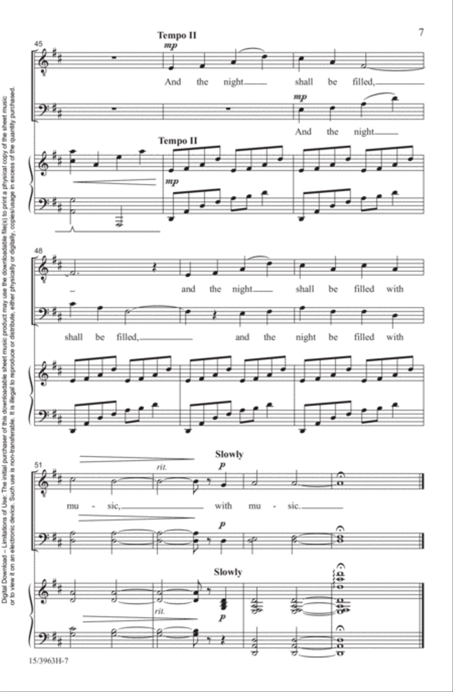 And the Night Shall Be Filled With Music TTB scores gallery preview page 7