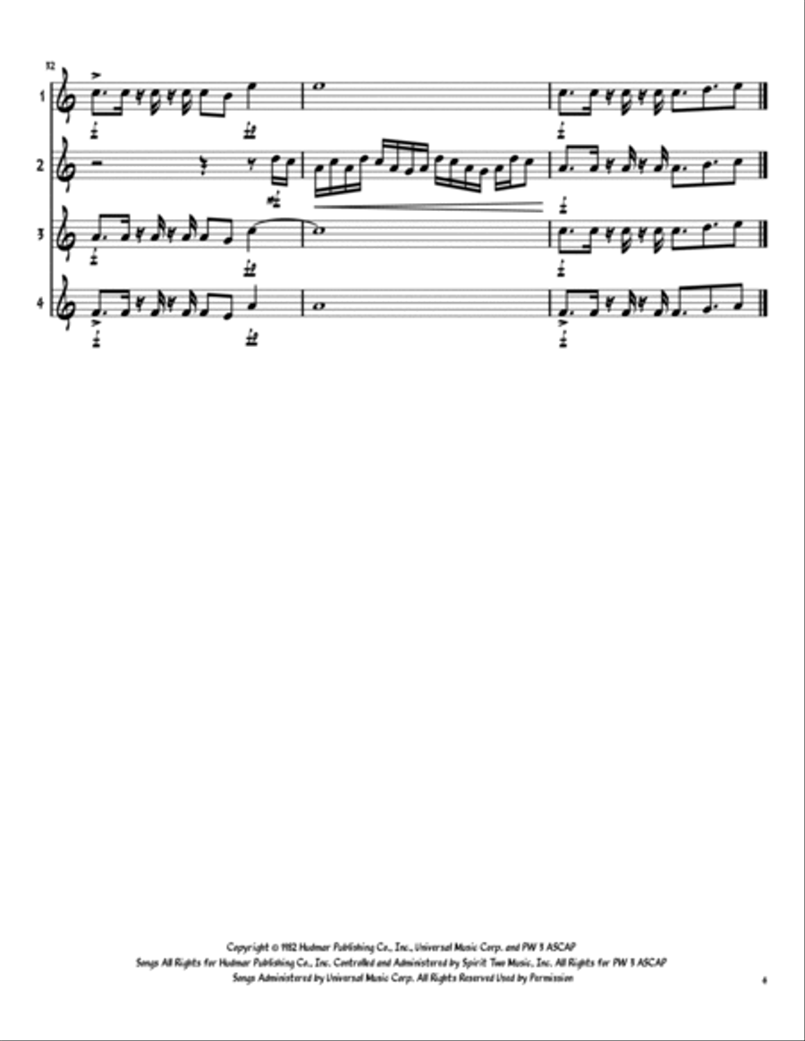 Africa Baritone Horn TC scores gallery preview page 4