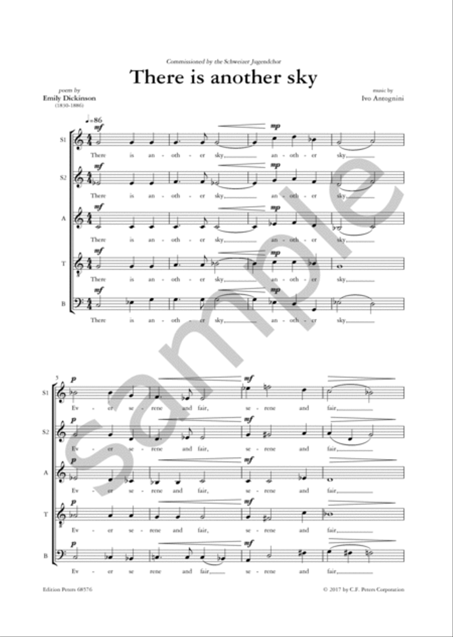 There is another sky for SSATB Choir SSATB scores gallery preview page 4