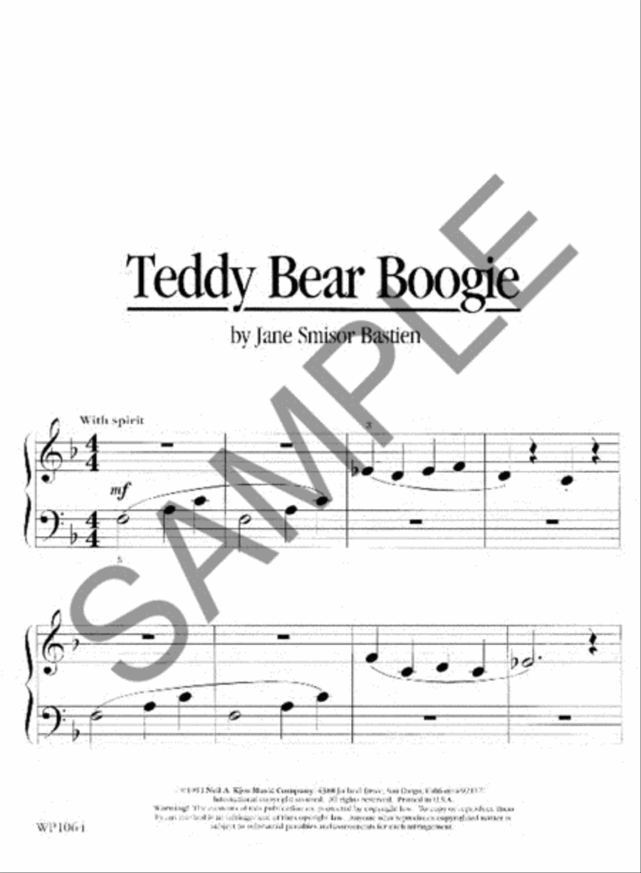 Teddy Bear Boogie Teddy Bear Boogie Piano Method scores gallery preview page 2
