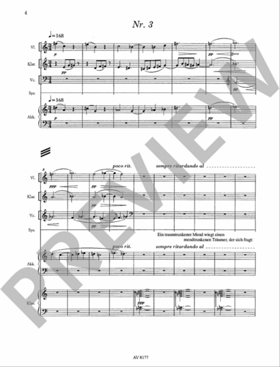 Musikalische Mondmonogramme Clarinet scores gallery preview page 5