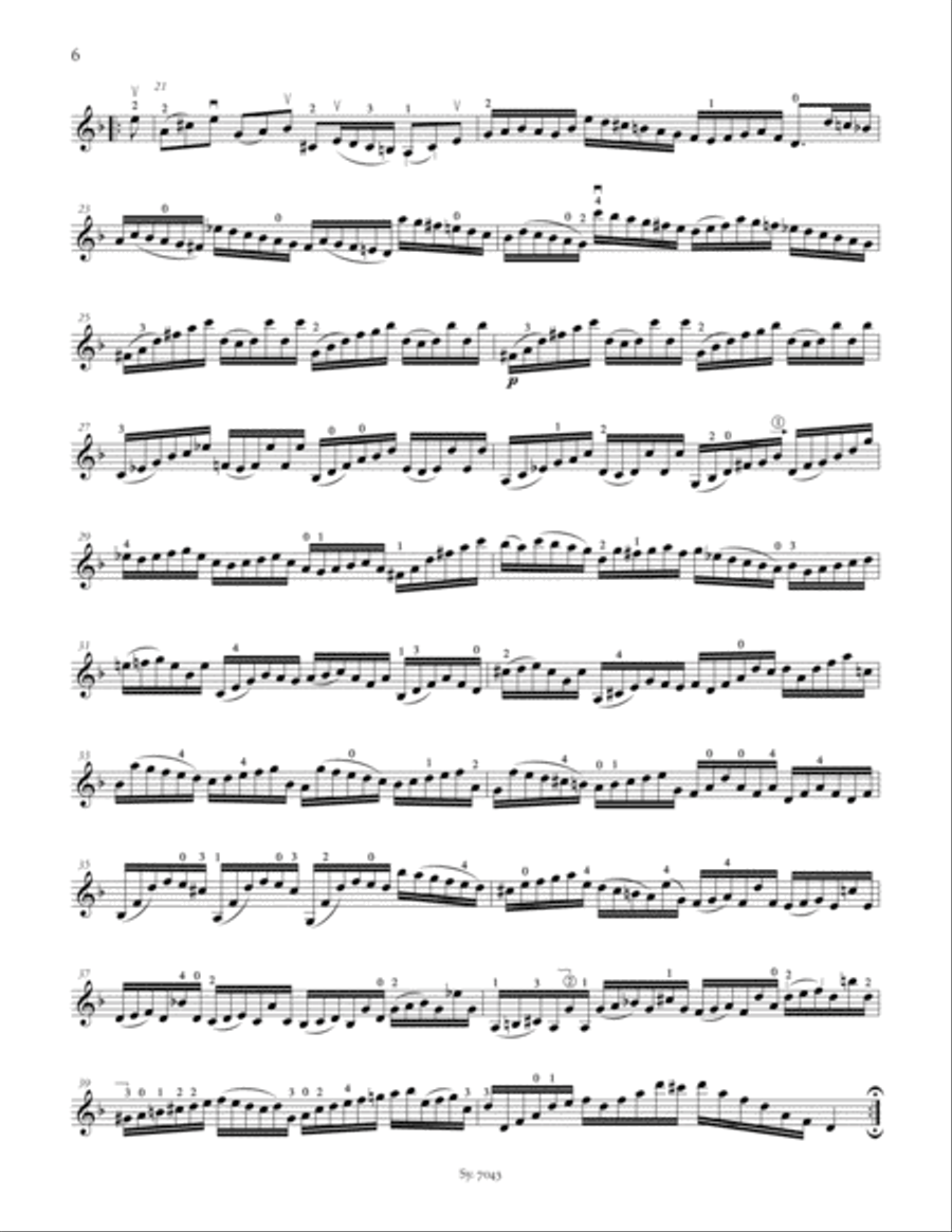 Partita II, BWV 1004 Violin Solo scores gallery preview page 5