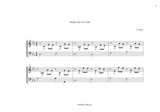Where Are You Now? (Short Didactic Prelude for Harpschord/PIano)