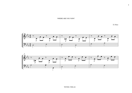 Where Are You Now? (Short Didactic Prelude for Harpschord/PIano) image number null
