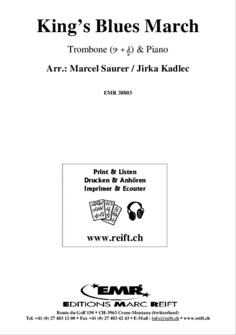 King's Blues March Piano Accompaniment scores gallery preview page 2