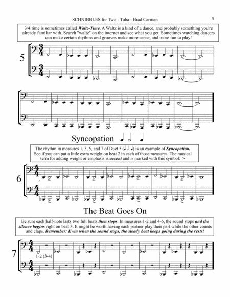 SCHNIBBLES for Two: 101 Easy Practice Duets for Band: TUBA