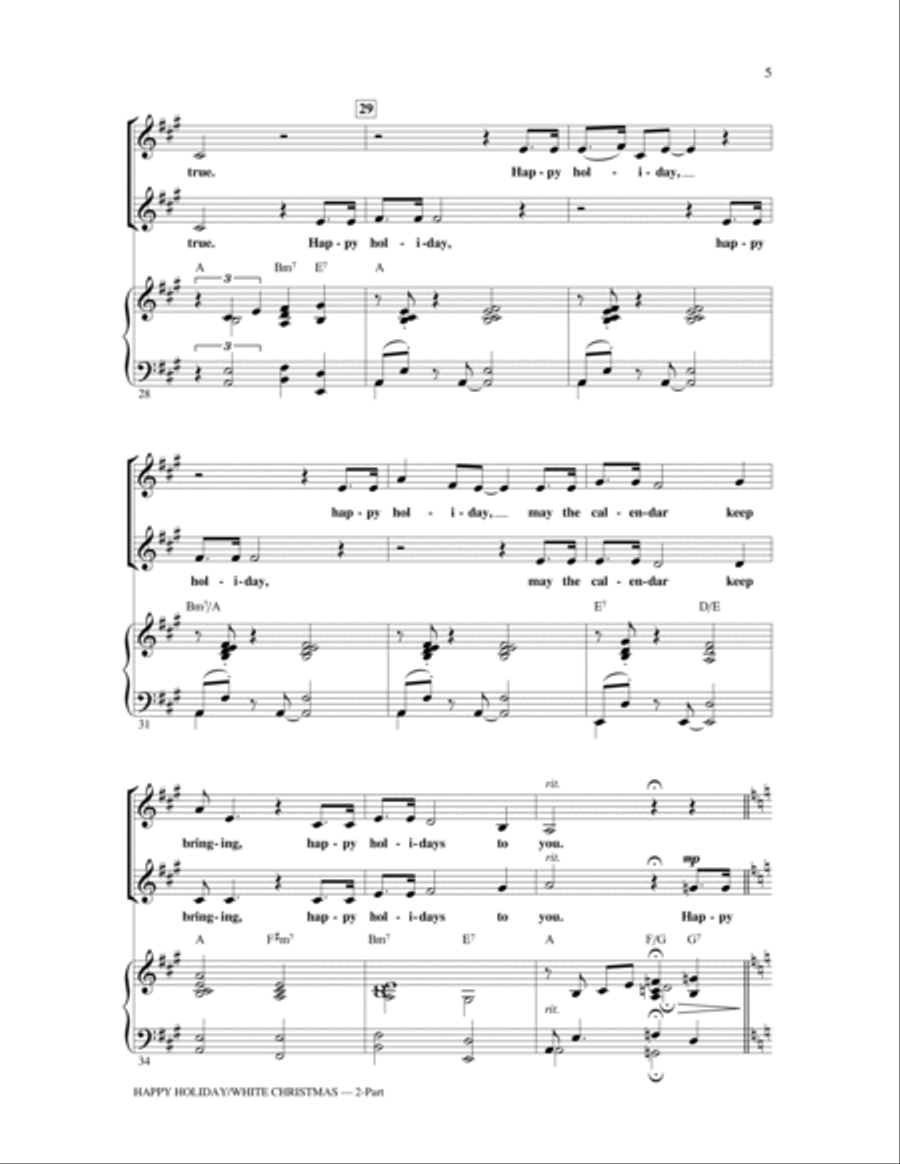 Happy Holiday (arr. Ed Lojeski) 2-Part scores gallery preview page 4