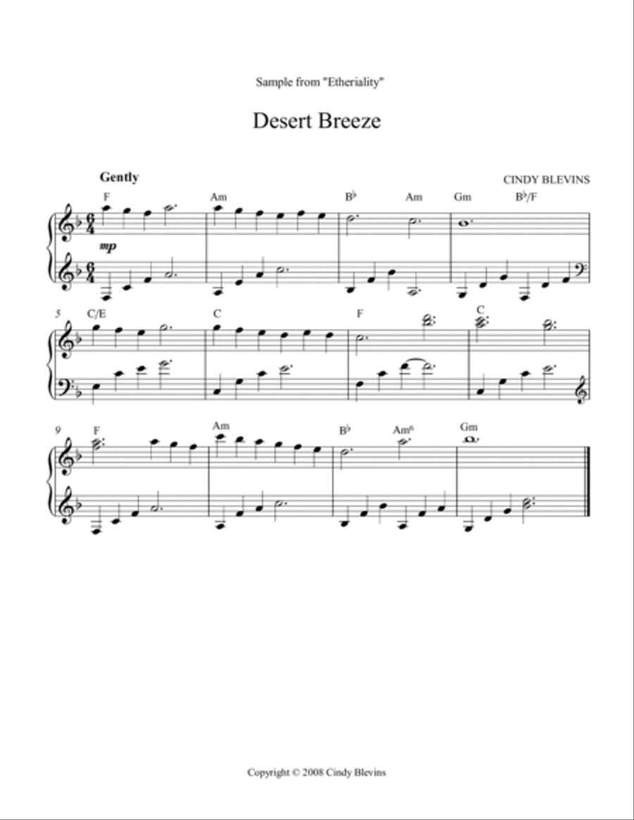 Etheriality, 12 original solos for Lever or Pedal Harp Pedal Harp scores gallery preview page 4