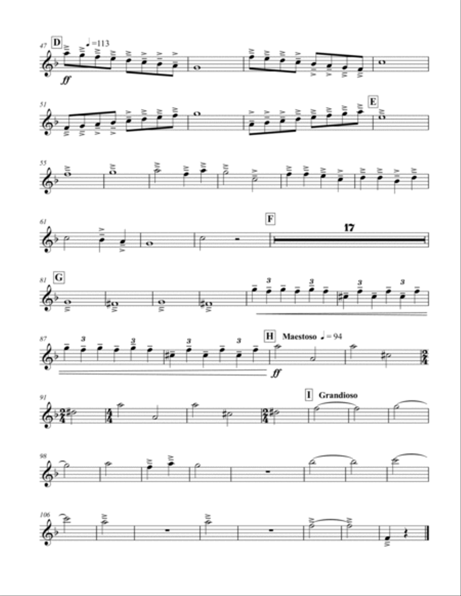 Great Gate of Kiev Brass Quartet scores gallery preview page 6