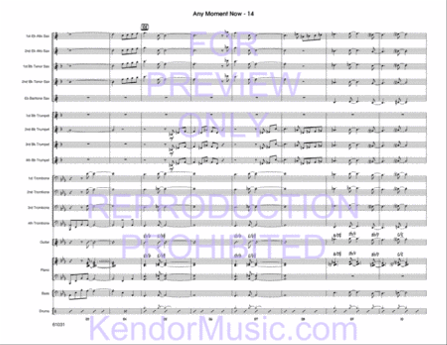 Any Moment Now Any Moment Now Jazz Ensemble scores gallery preview page 15