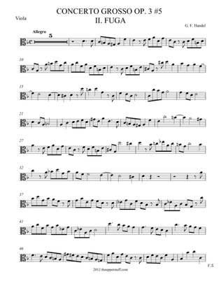 Concerto Grosso Op. 3 #5 Movement II.
