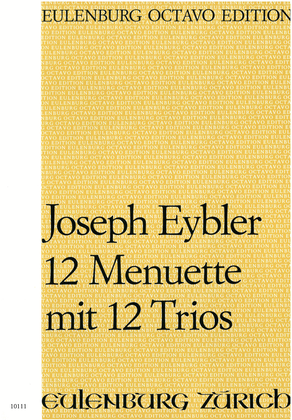 Book cover for 12 Minuets with trios