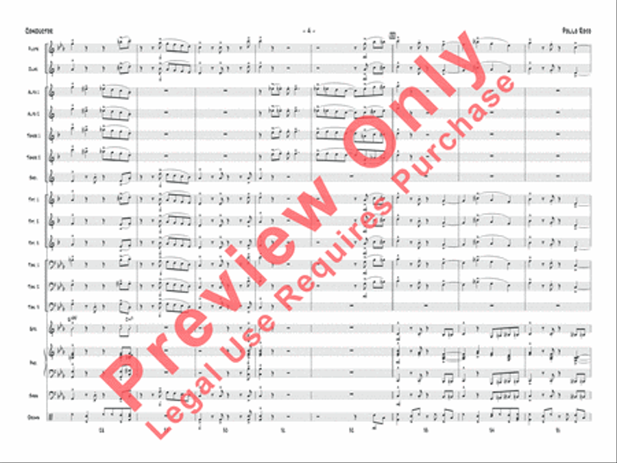 Pollo Rojo Pollo Rojo Jazz Ensemble scores gallery preview page 5