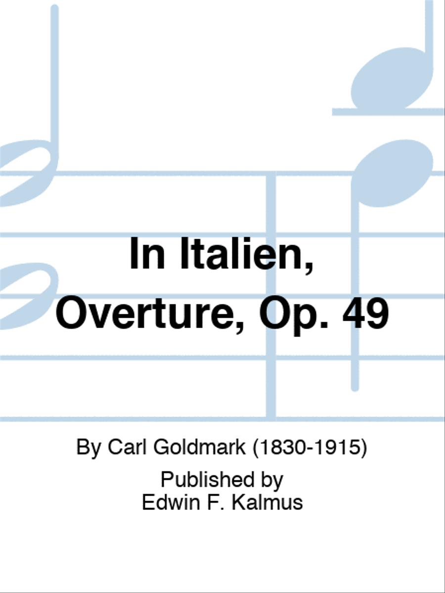 In Italien, Overture, Op. 49 Score scores gallery preview page 1
