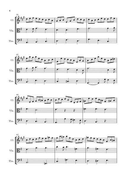 Bach - Jesus bleibet meine Freude for Clarinet, Viola and Trombone image number null
