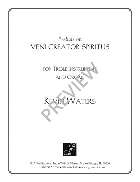Prelude on VENI CREATOR SPIRITUS