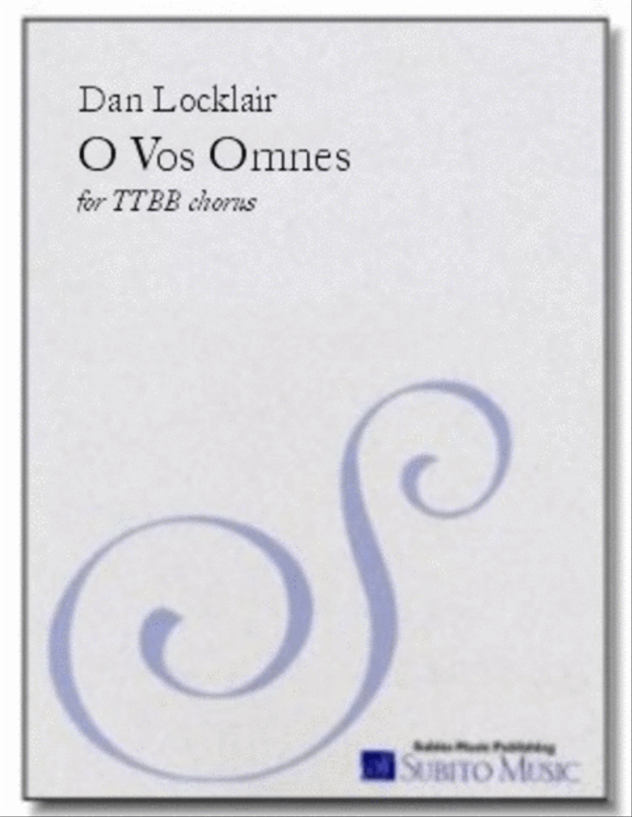 O Vos Omnes motet TTBB scores gallery preview page 1