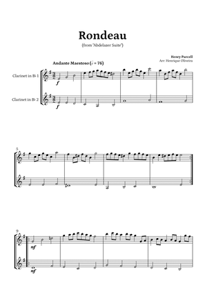 Rondeau from "Abdelazer Suite" by Henry Purcell - For Clarinet Duet