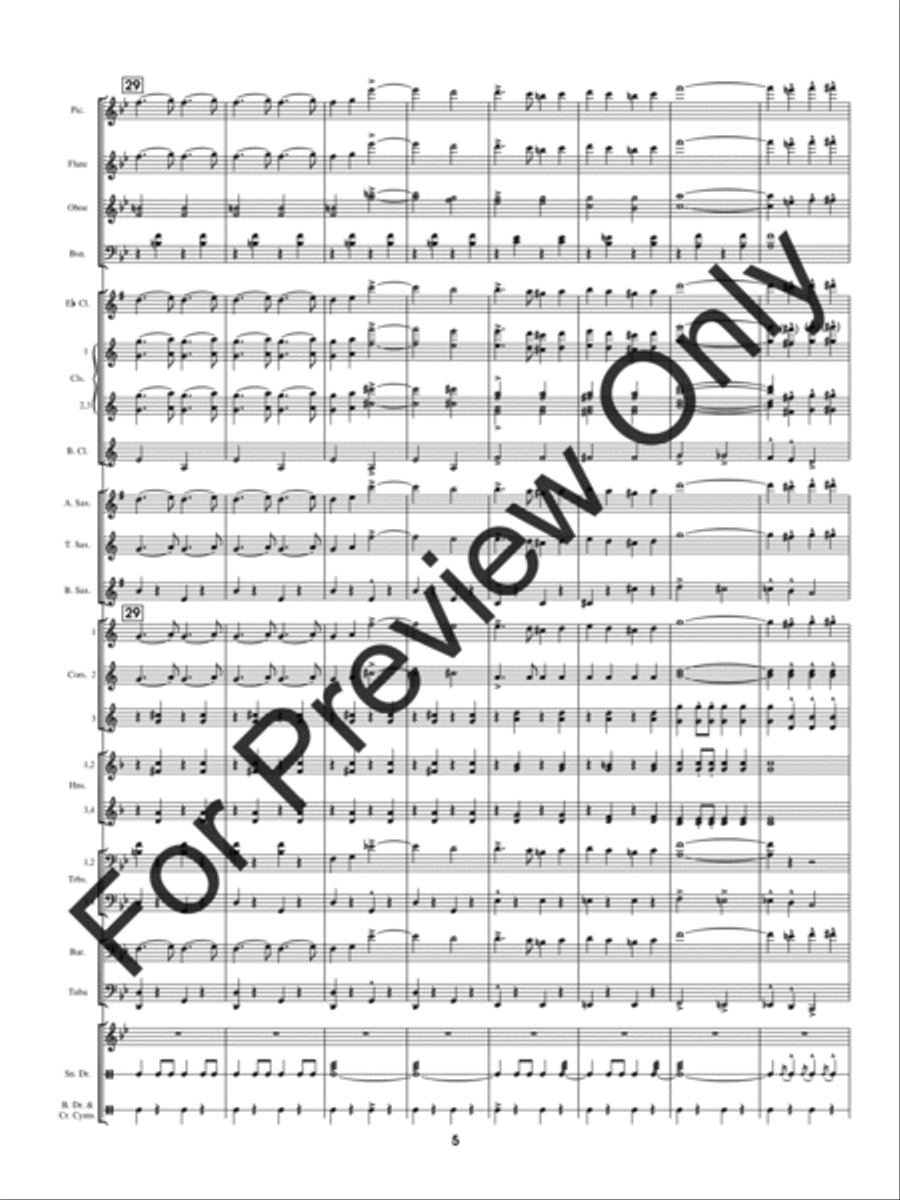 Pathfinder Of Panama Concert Band scores gallery preview page 8