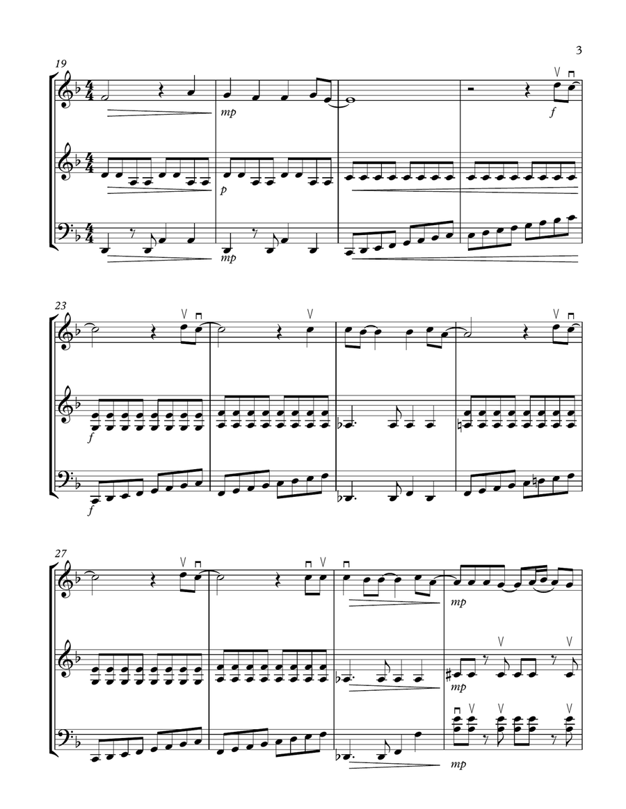 The Man Who Sold The World String Trio scores gallery preview page 3