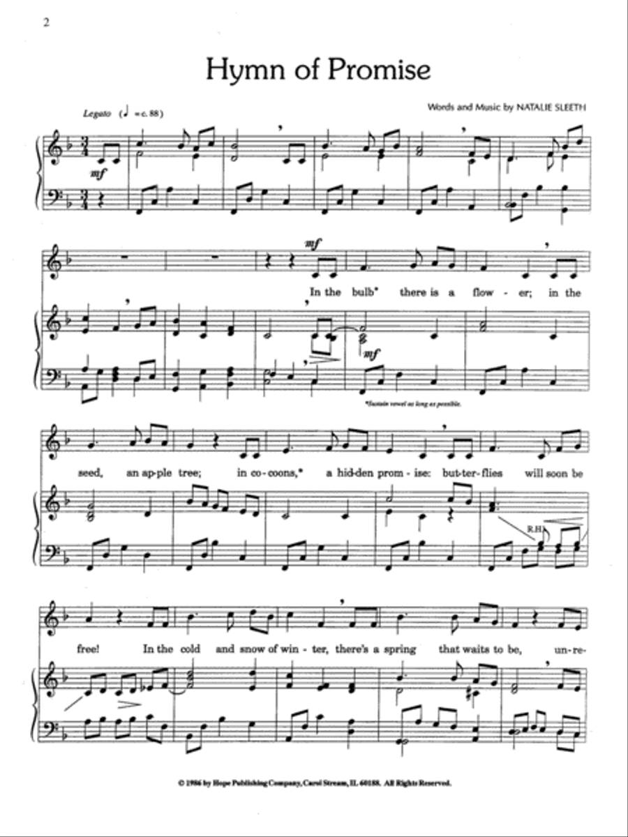 Hymn of Promise Hymn of Promise Medium Voice scores gallery preview page 9