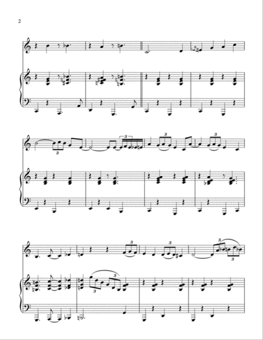 I Saw Mommy Kissing Santa Claus Woodwind Duet scores gallery preview page 3