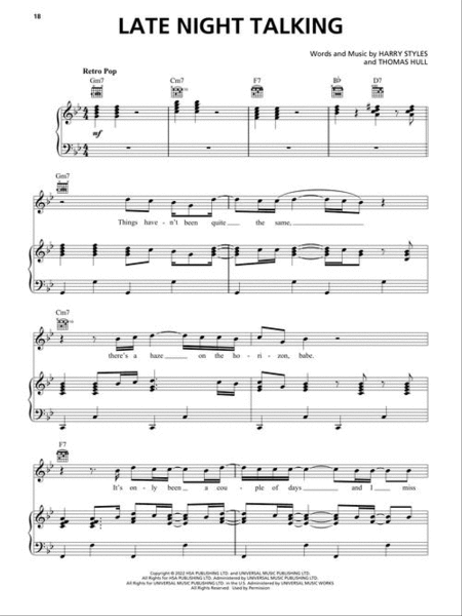 Harry Styles – Harry's House Piano, Vocal, Guitar scores gallery preview page 6