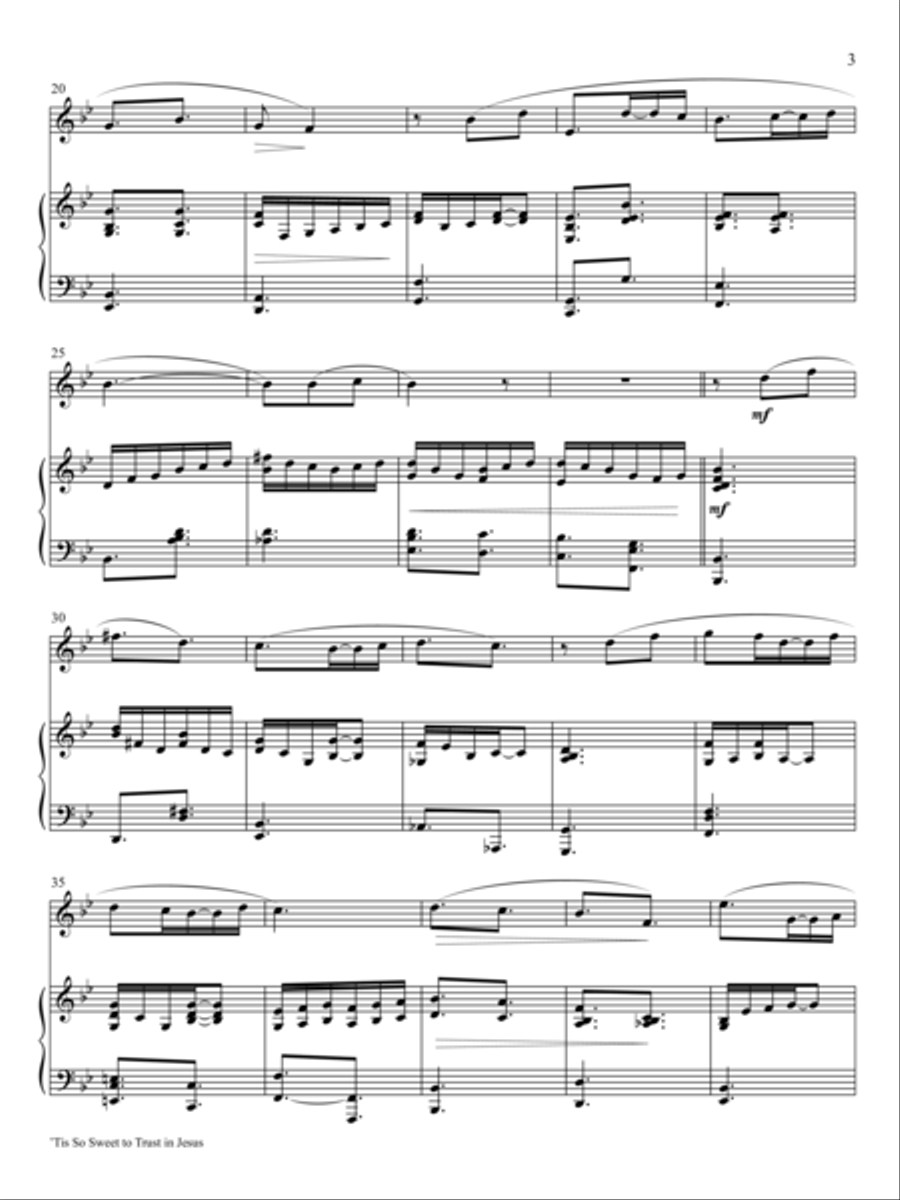 My Lord, What a Morning Flute scores gallery preview page 3
