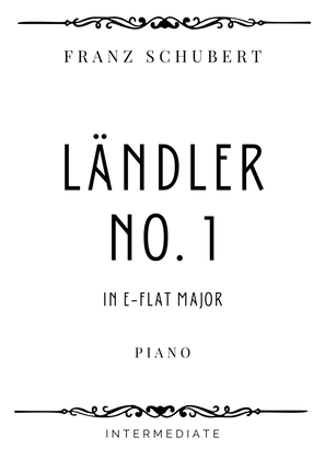 Book cover for Schubert - Ländler No. 1 in E Flat Major - Intermediate