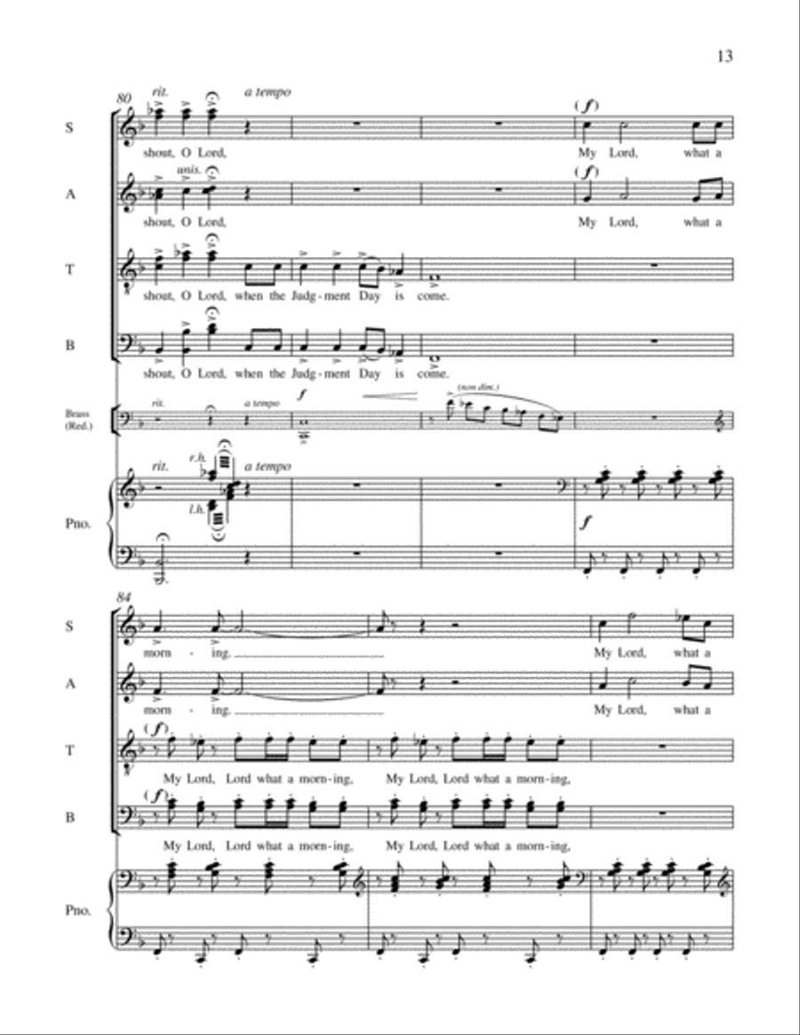 Together in Song: 1. Hear the Trumpet Sound 4-Part scores gallery preview page 15
