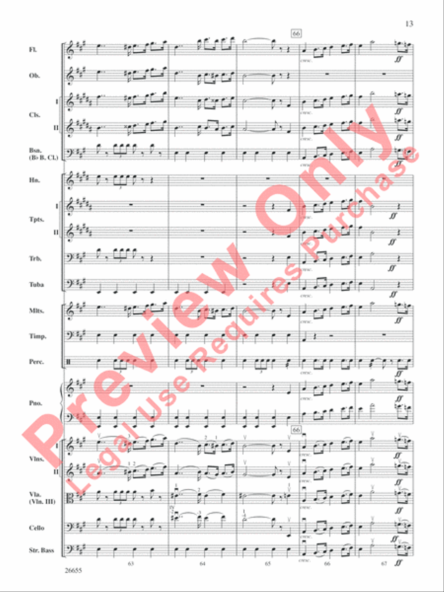 Robin Hood and His Merry Men Full Orchestra scores gallery preview page 14