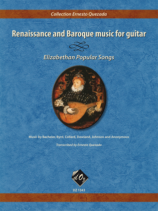Book cover for Renaissance and Baroque music for guitar - Elizabethan Popular Songs