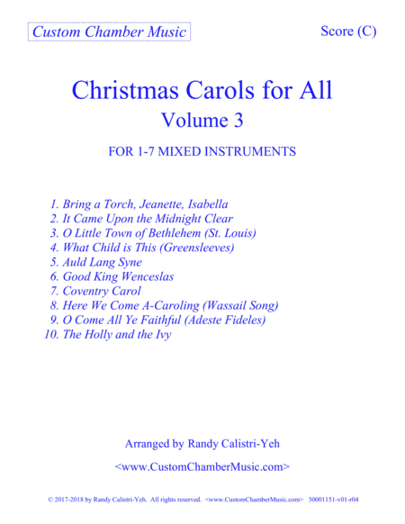 Christmas Carols for All, Volume 3 image number null