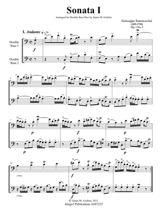 Sammartini: Sonata Op. 1 No. 1 for Double Bass Duo