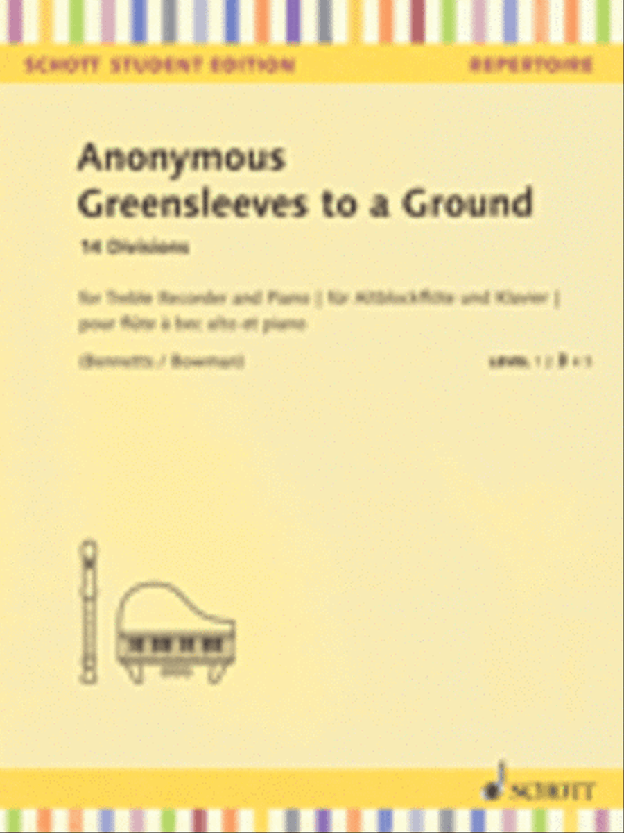 Greensleeves to a Ground Alto Recorder scores gallery preview page 1