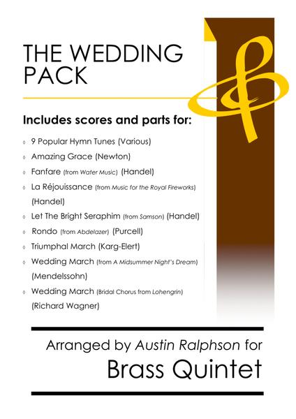 The Wedding Pack - brass quintet book / bundle image number null