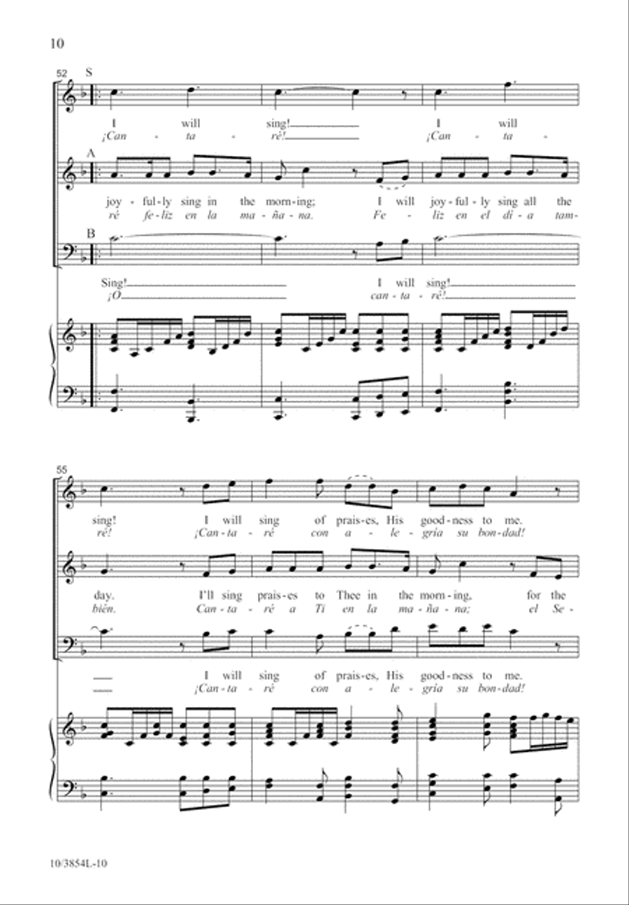 I Will Joyfully Sing 3-Part scores gallery preview page 11