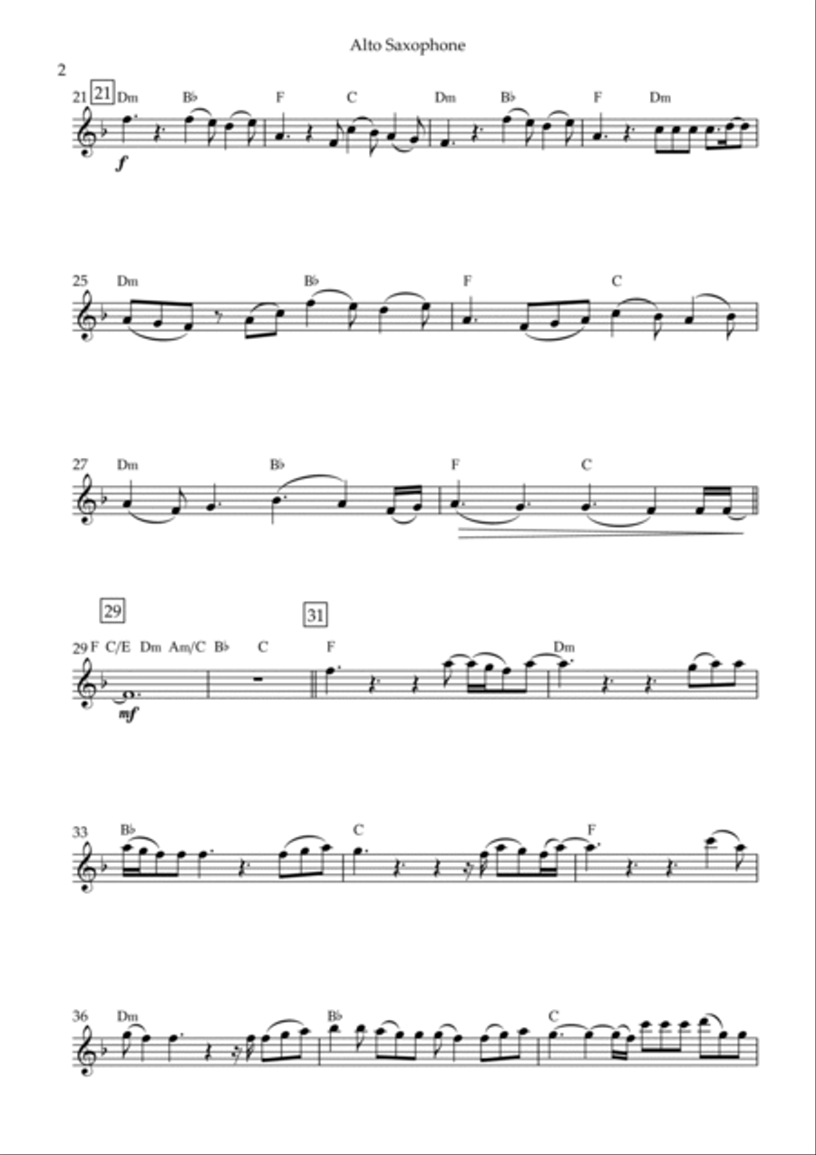 Perfect Perfect Alto Saxophone scores gallery preview page 2