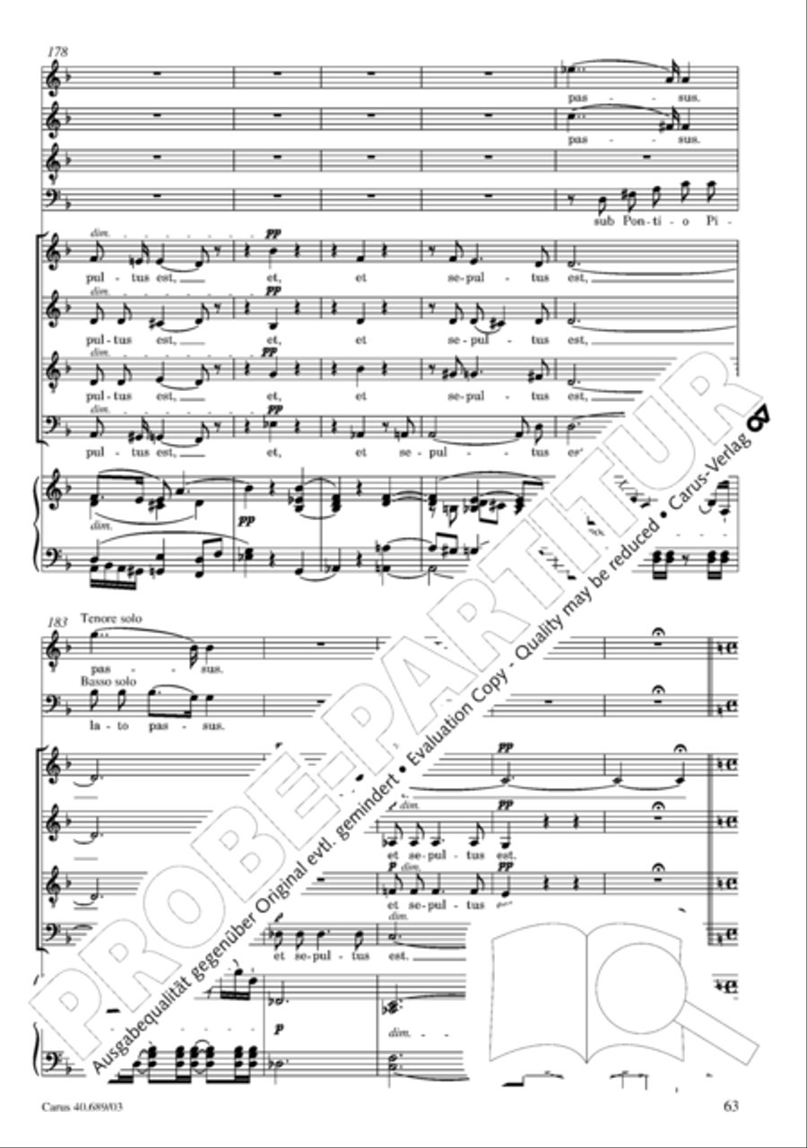 Missa solemnis Missa solemnis 4-Part scores gallery preview page 64