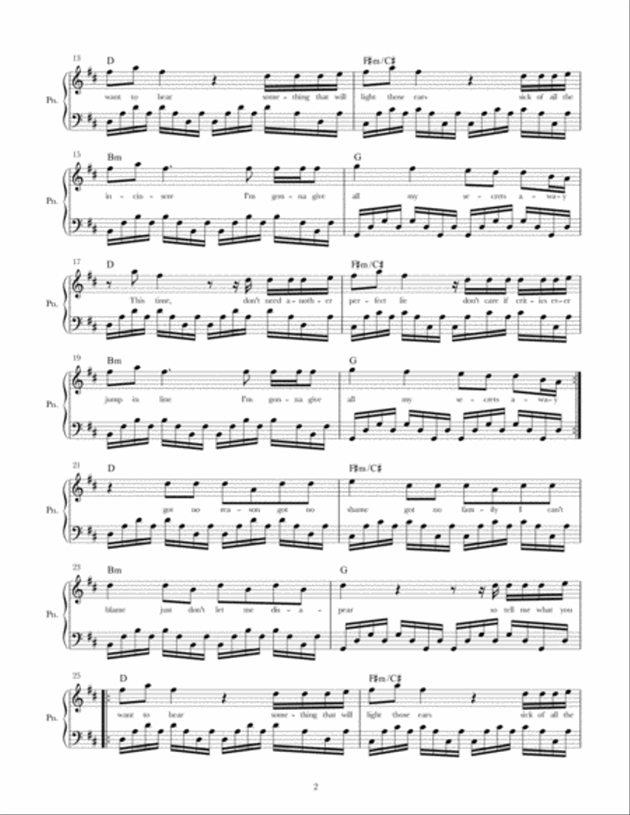 Secrets Voice scores gallery preview page 2