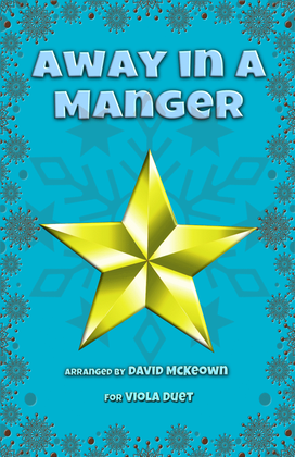 Book cover for Away in a Manger, Jazz Style, for Viola Duet
