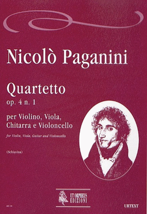Book cover for Quartet Op. 4 No. 1 for Violin, Viola, Guitar and Violoncello