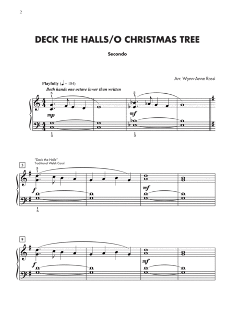 Christmas Medleys for Two, 1-3 (Value Pack) Piano Method scores gallery preview page 2