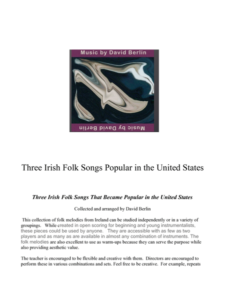 Three Irish Folk Songs (that became popular in the US.) image number null