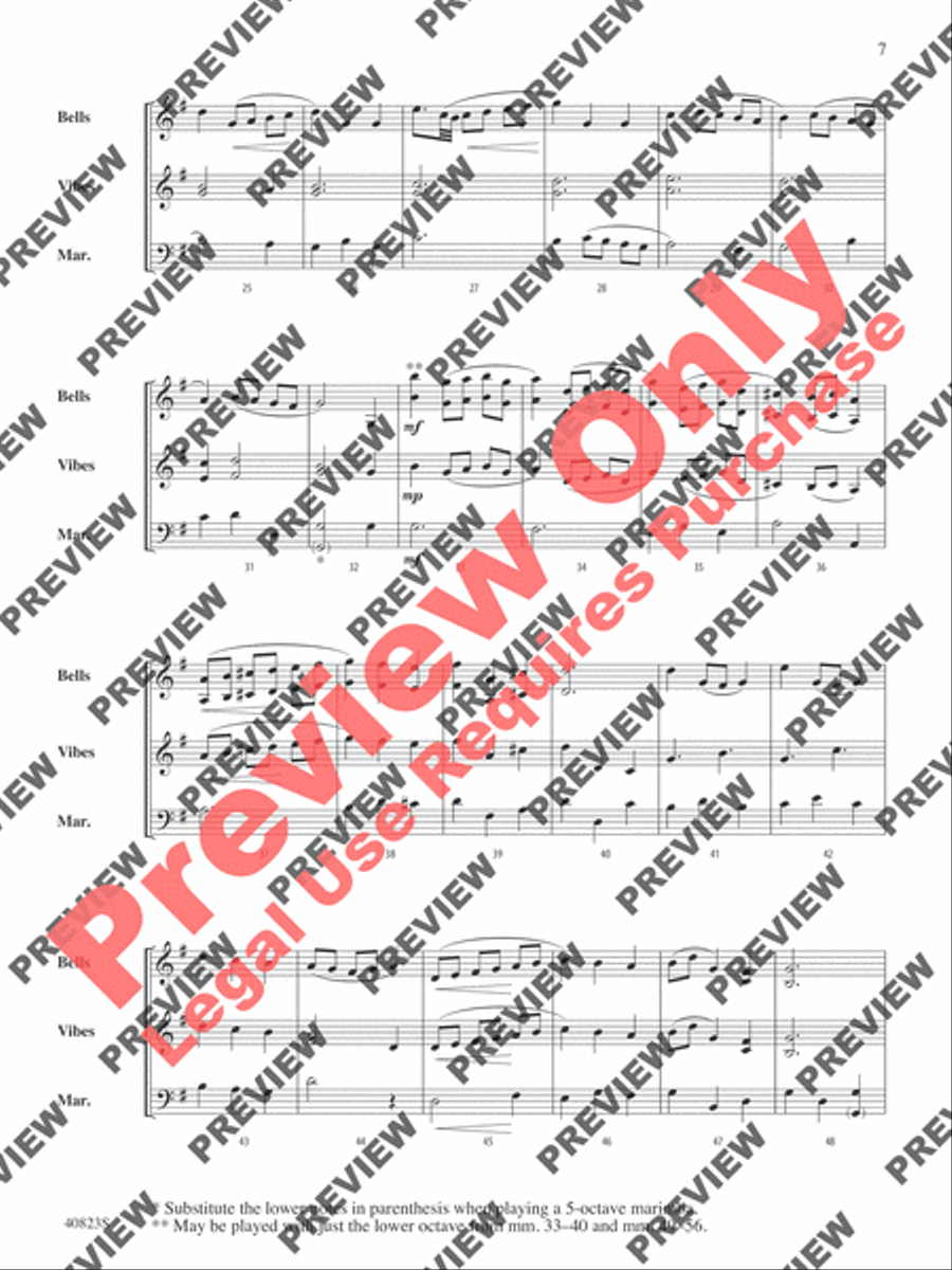 Classic Mallet Trios -- Bach Small Ensemble scores gallery preview page 20